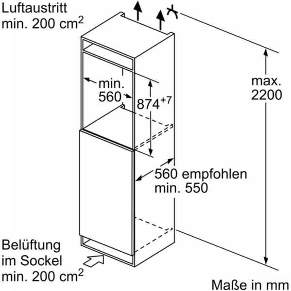 Bosch KIL 22 VFE0 Einbaukühlschrank